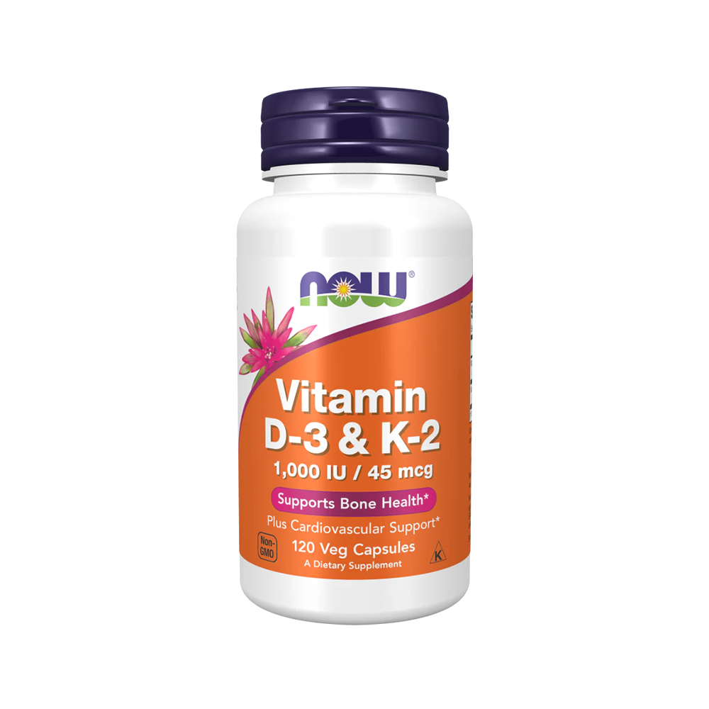 NOW - Vitamin D3 & K2 120 caps