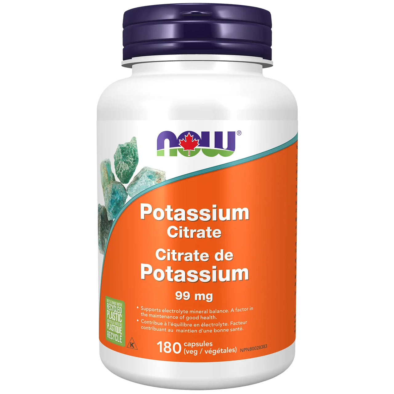 NOW - Potassium Citrate 99 mg - 180 Caps